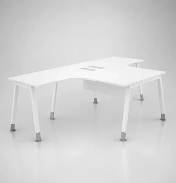 Noqi Cluster of 2 Pax L-Shape Desks (3 Types) Consumer KANO