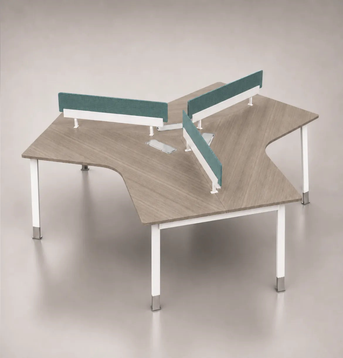 Noqi Cluster of 3 Pax 120 Degrees (3 Types) Consumer KANO CF09 Log Walnut U-Shaped Leg 8-10 Weeks