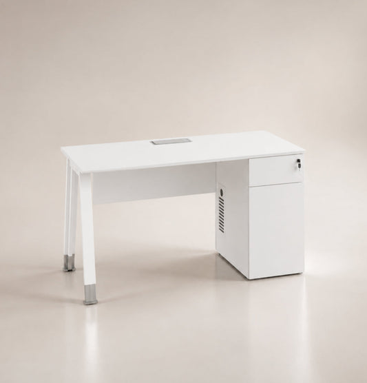 Noqi "A" Straight Desk with Fixed Pedestal Consumer KANO
