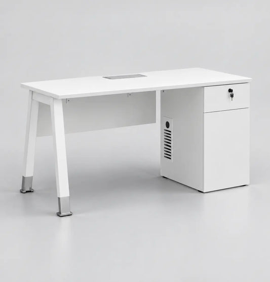 Noqi "A" Desk with Pedestal Consumer KANO