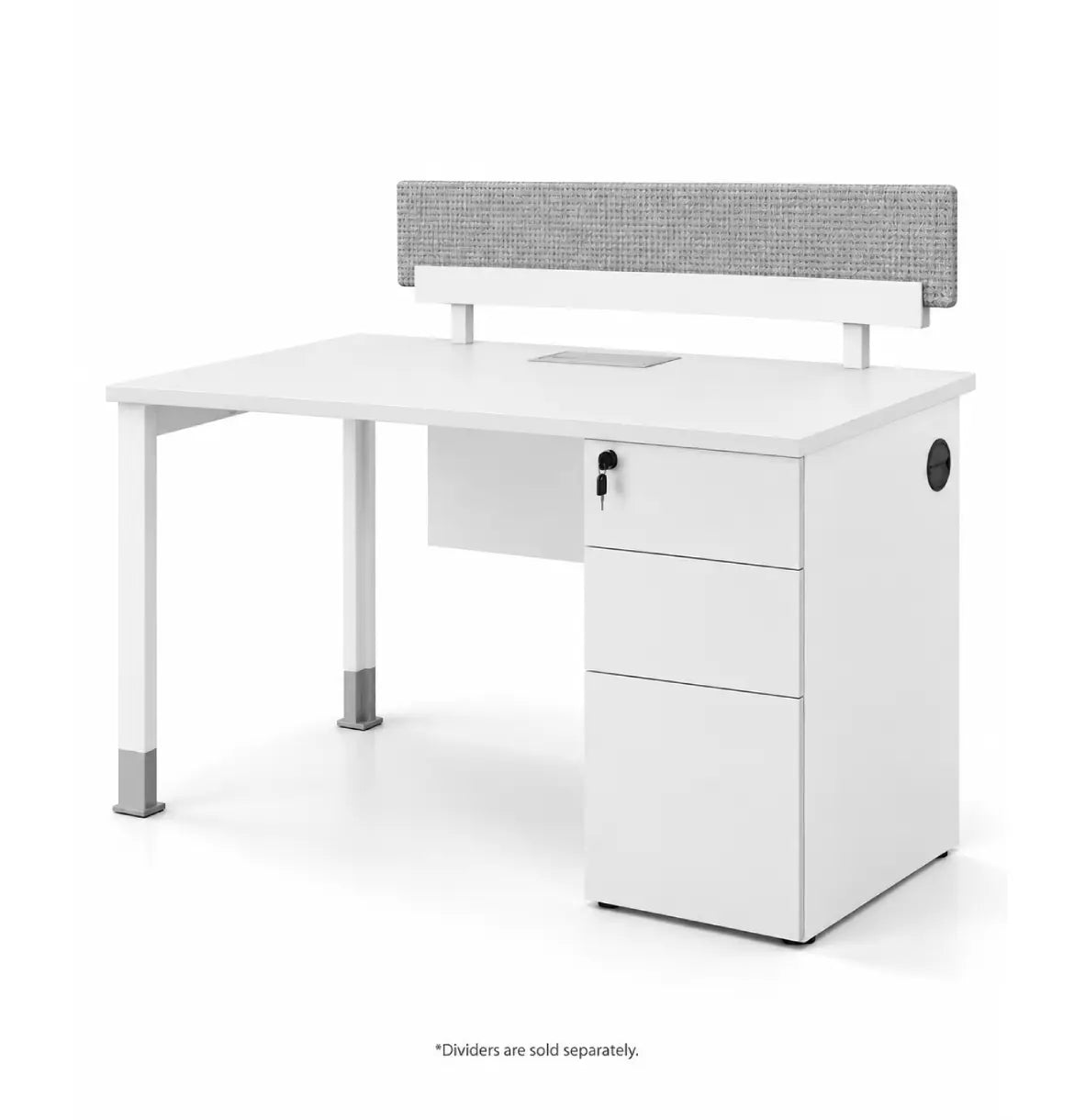 Noqi "U" Desk with Pedestal Consumer KANO White 1200 2-5 Working Days