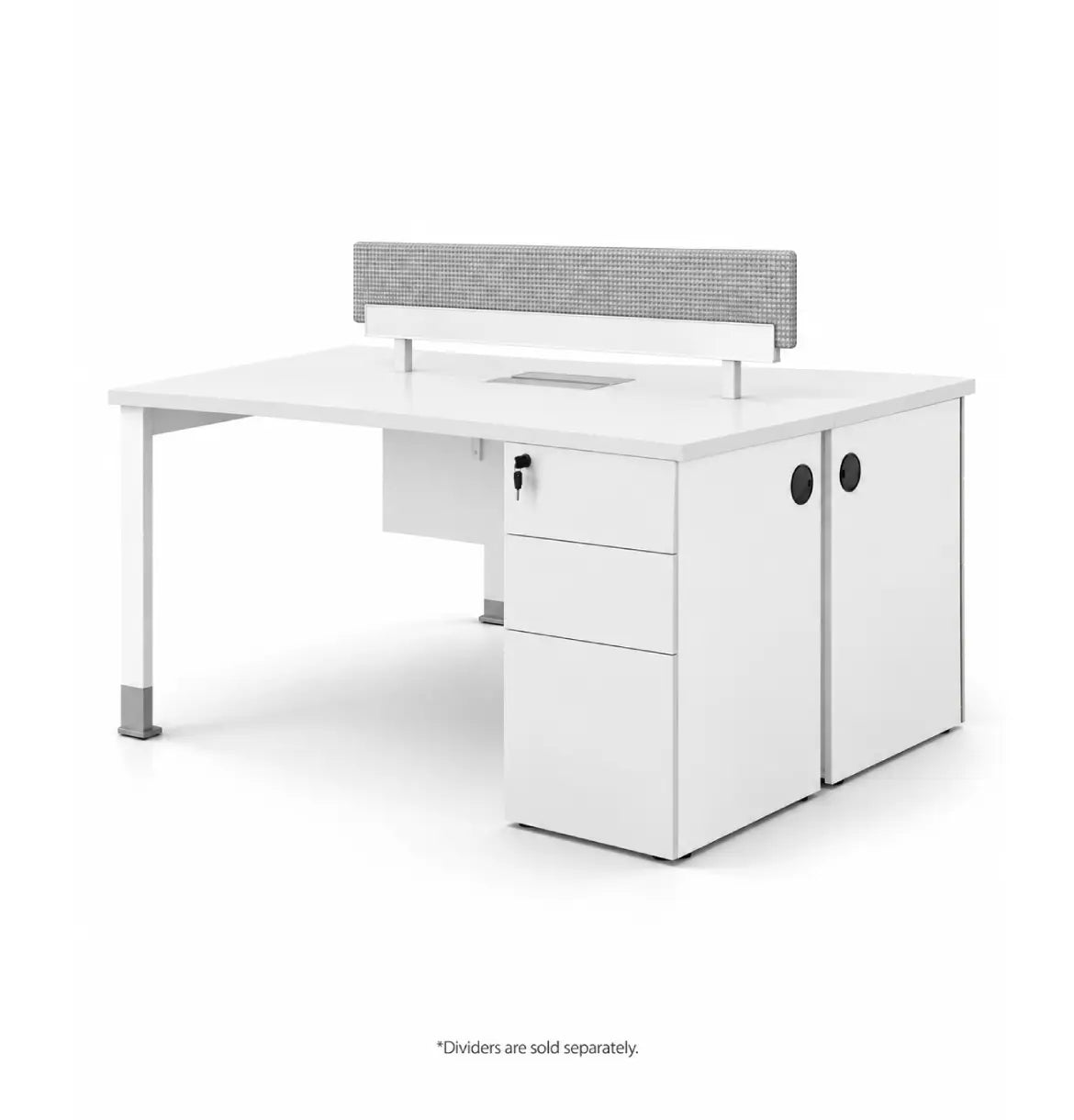 Noqi "U" Cluster for 2P Desk Consumer KANO White 1200 8-10 Weeks