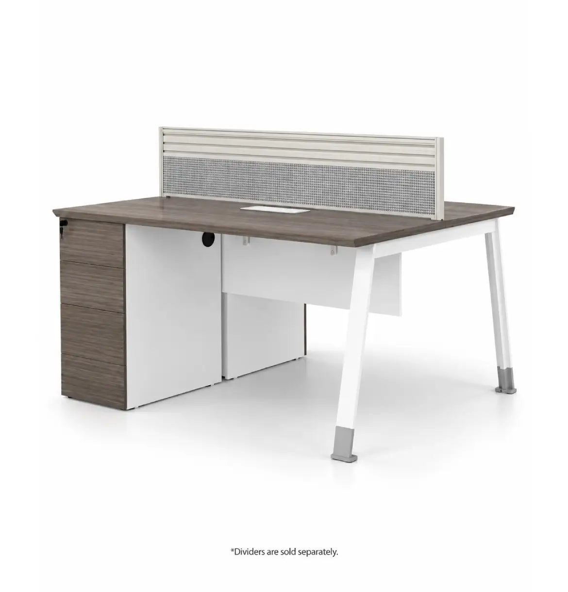 Noqi "A" Cluster for 2P Desk Consumer KANO CF12 Coffee Walnut 1200 8-10 Weeks