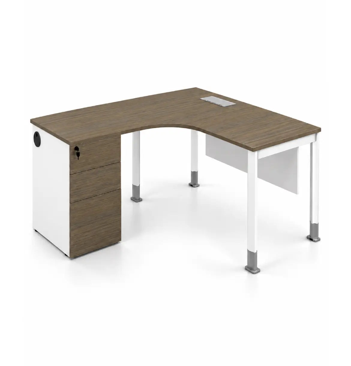 Noqi L-Shaped with Pedestal (3 Types) Consumer KANO CF12 Coffee Walnut U 8-10 Weeks