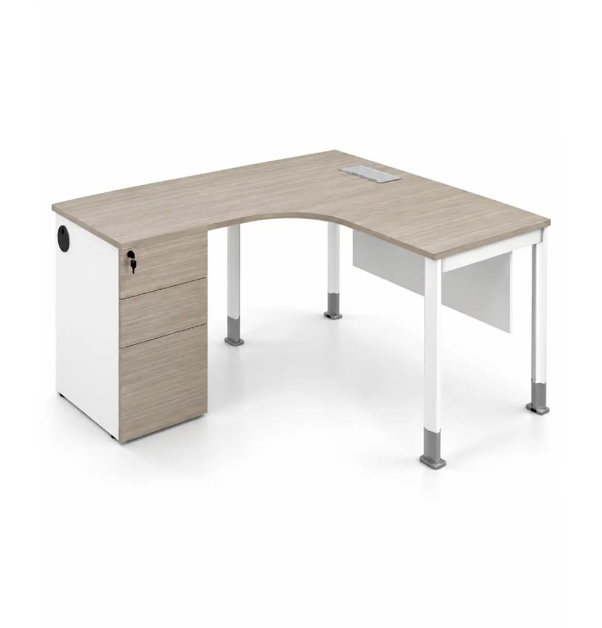Noqi L-Shaped with Pedestal (3 Types) Consumer KANO CF09 Log Walnut U 8-10 Weeks
