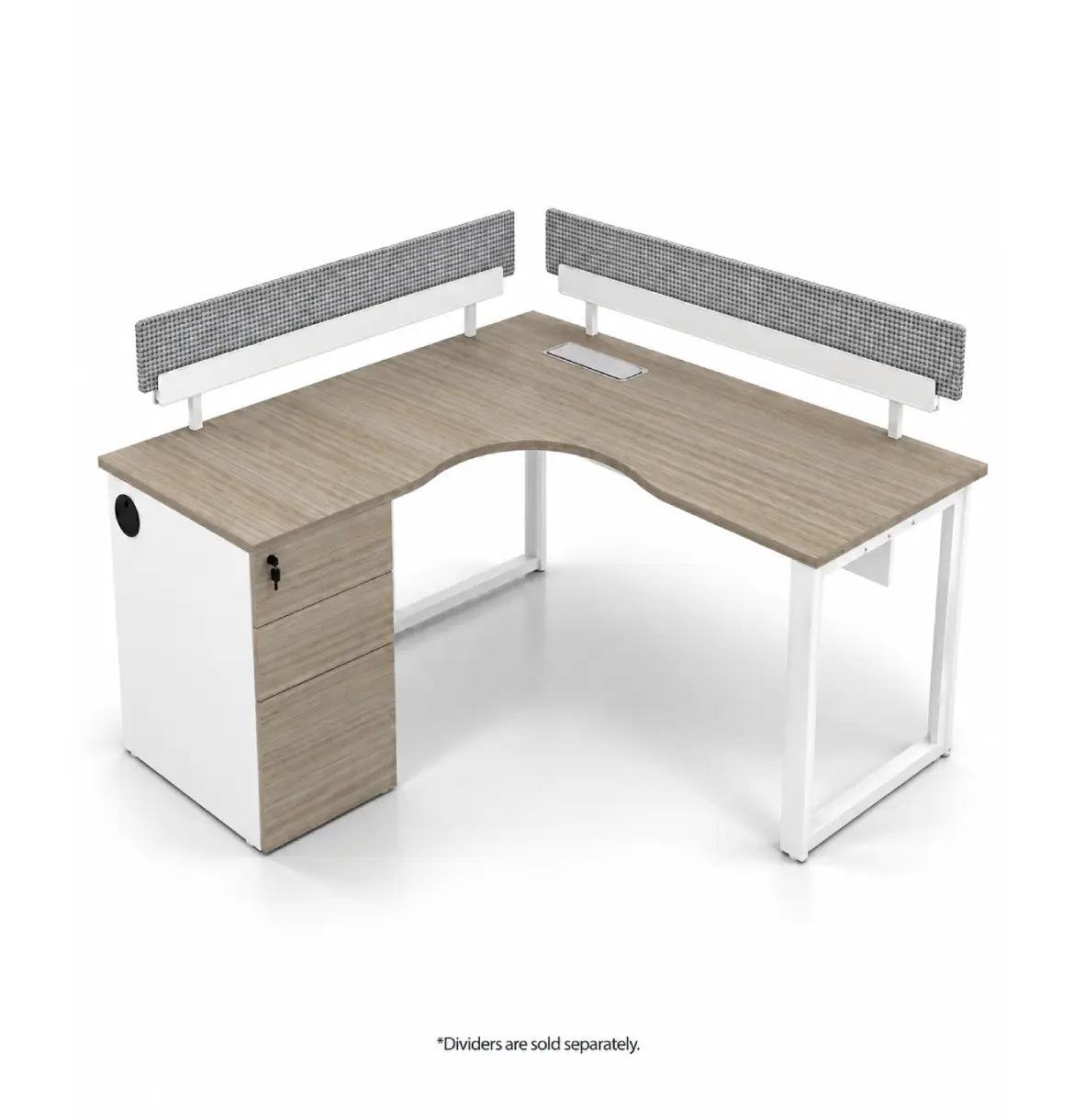 Noqi L-Shaped with Pedestal (3 Types) Consumer KANO CF09 Log Walnut O 8-10 Weeks