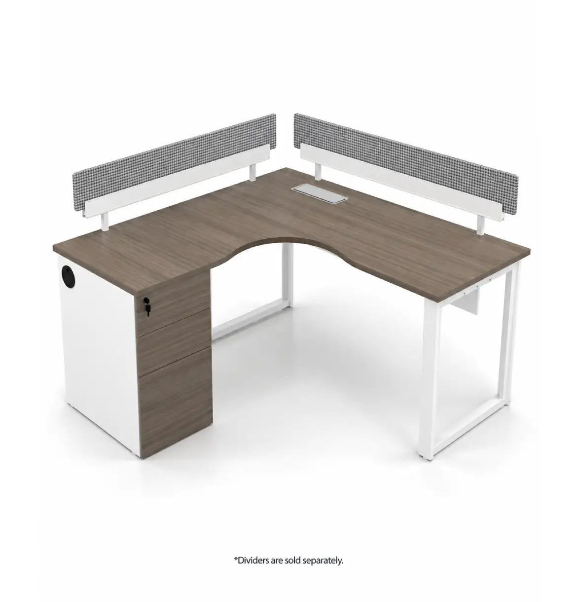 Noqi L-Shaped with Pedestal (3 Types) Consumer KANO CF12 Coffee Walnut O 8-10 Weeks