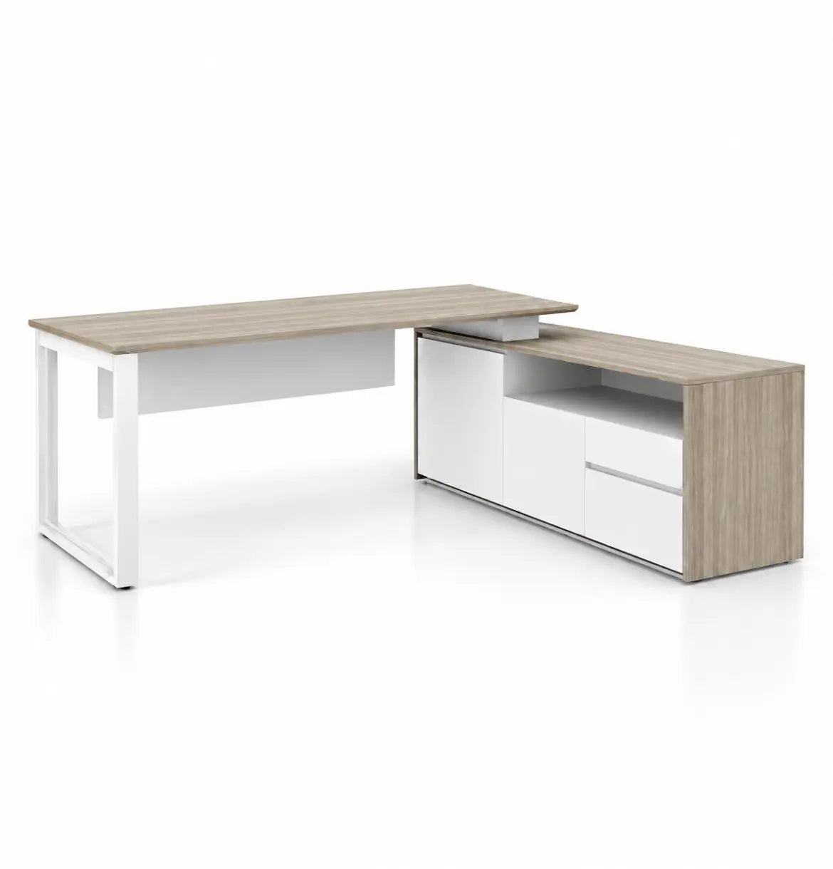 Noqi "O" Executive Desk Consumer KANO CF09 Log Walnut 1600 8-10 Weeks