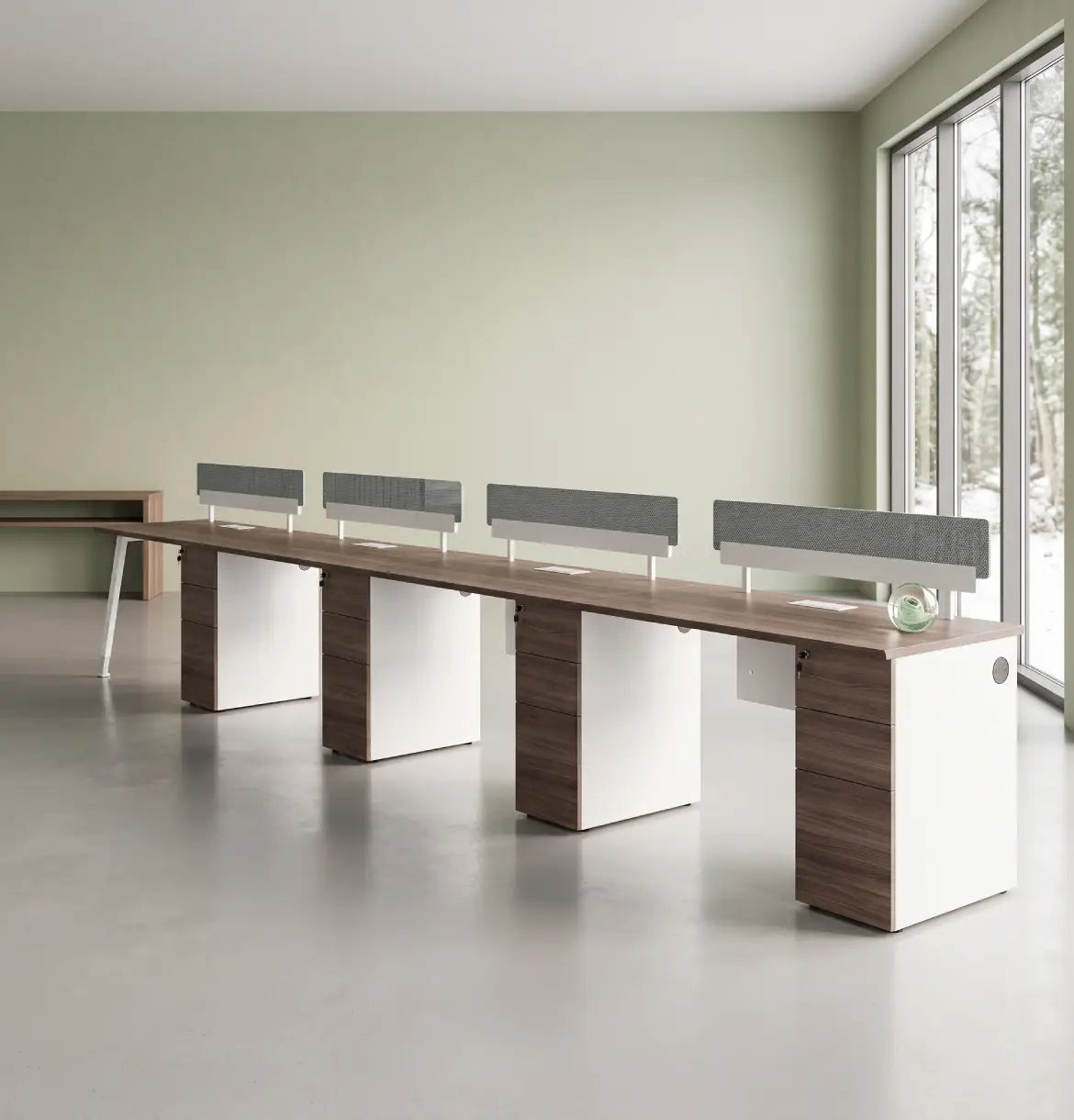 Noqi "A" Desk with Pedestal Consumer KANO