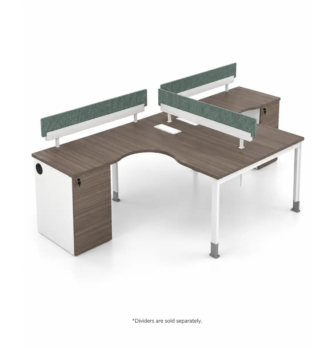 Noqi Cluster of 2 with Pedestal (3 Types) Consumer KANO CF12 Coffee Walnut U 8-10 Weeks