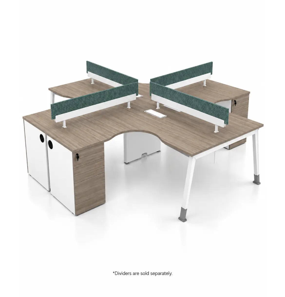Noqi Cluster of 4 with Pedestal (3 Types) Consumer KANO CF09 Log Walnut A 8-10 Weeks