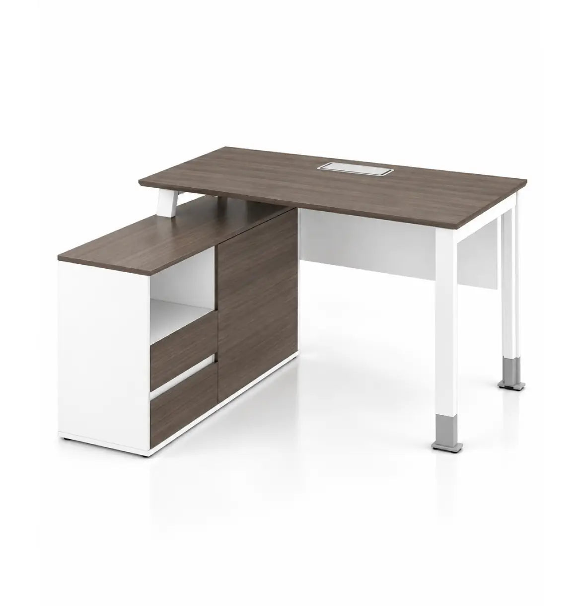 Noqi "U" Return Desk Consumer KANO CF12 Coffee Walnut 1200 8-10 Weeks