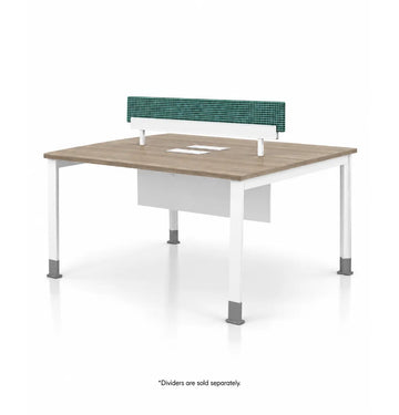 Noqi "U" Cluster for 2 Desk Consumer KANO CF09 Log Walnut 1400 8-10 Weeks