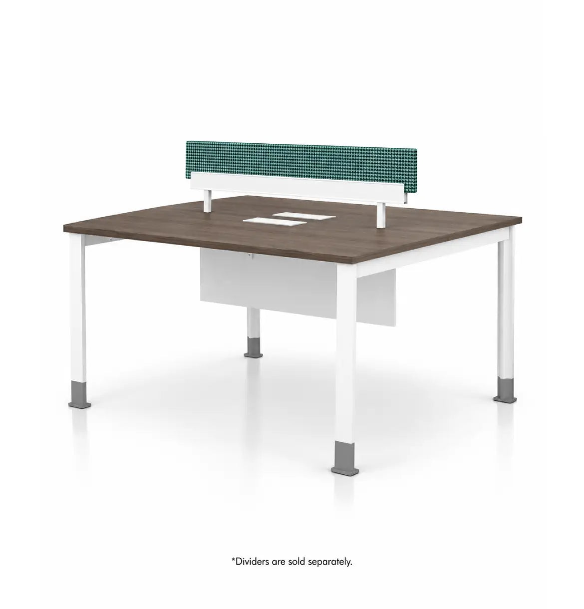 Noqi "U" Cluster for 2 Desk Consumer KANO CF12 Coffee Walnut 1400 8-10 Weeks