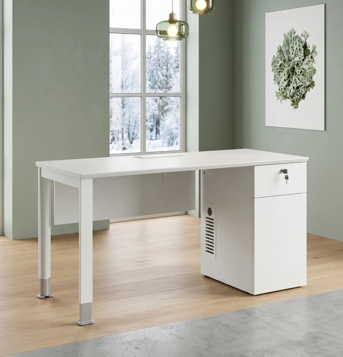 Noqi "U" Desk with Pedestal Consumer KANO