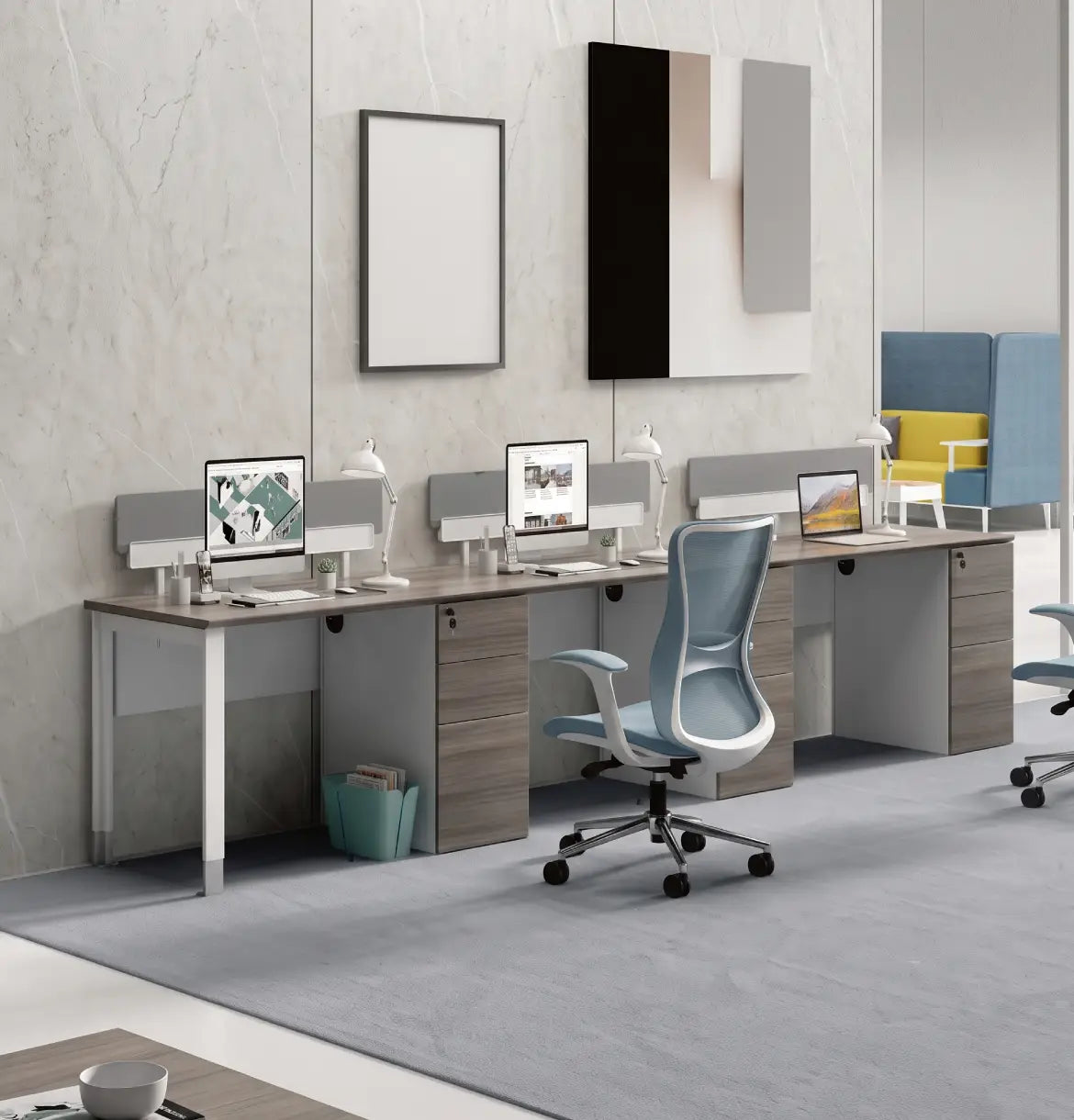 Noqi "U" Desk with Pedestal Consumer KANO