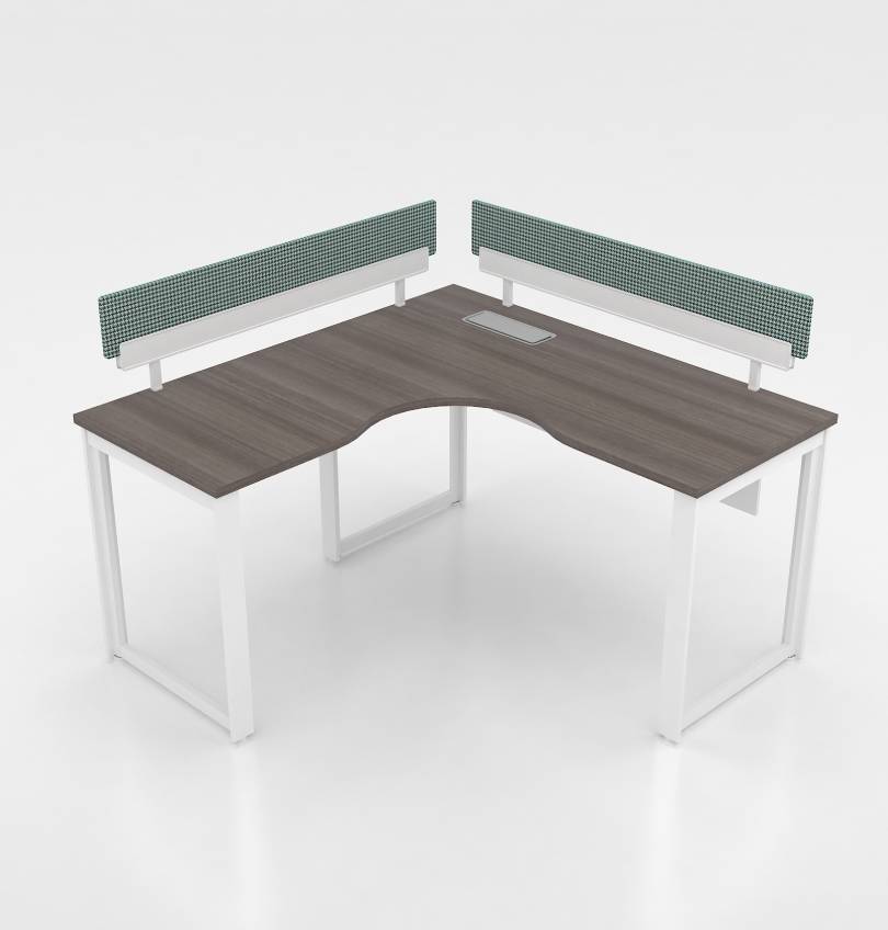 Noqi L-Shaped Desk (3 Types) | BAFCO