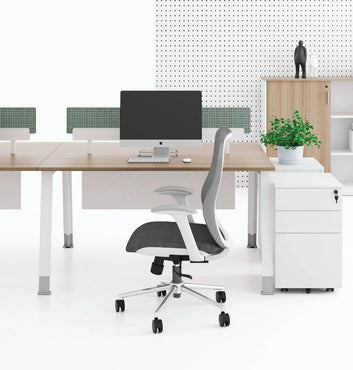 Noqi "A" Workstation Cluster for 2 Pax Consumer KANO CF09 Log Walnut 1400 8-10 Weeks