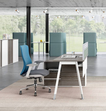 Noqi "A" Desk with Small Credenza Return Consumer KANO   