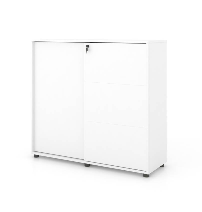 Universal 3-Level Cabinet (White Body) Consumer KANO CF05 White One Side Sliding 30 Days
