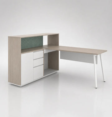 Nora Executive Desk with Casegood Storage Consumer KANO