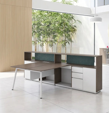 Nora Executive Cluster of 2 with Casegood Storage Consumer KANO
