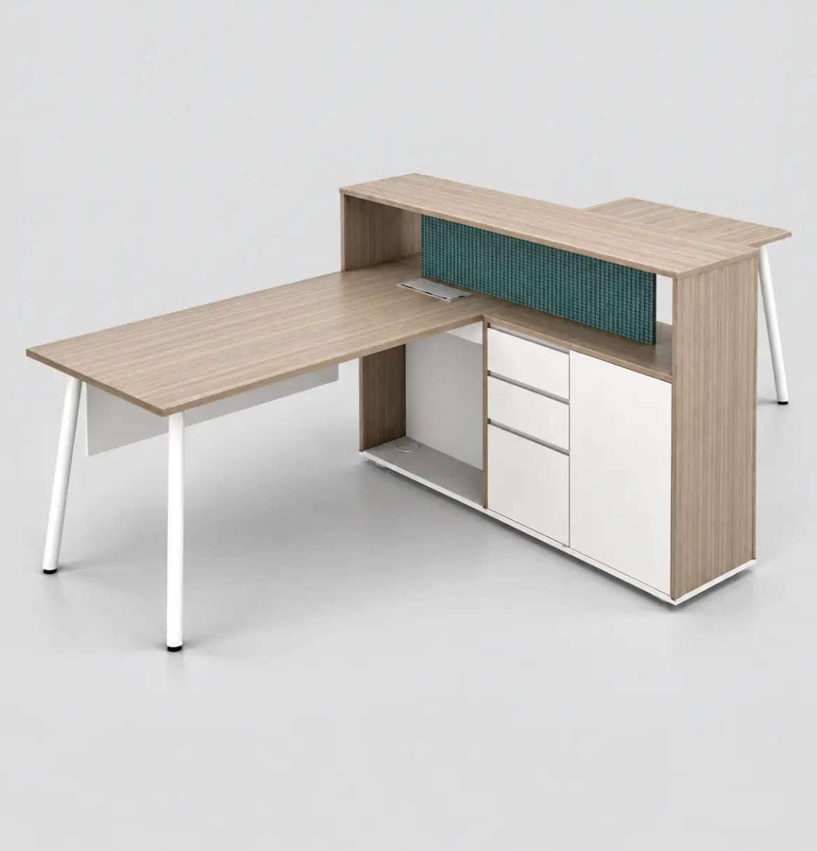 Nora Executive Linear Cluster of 2 with Casegood Storage Consumer KANO