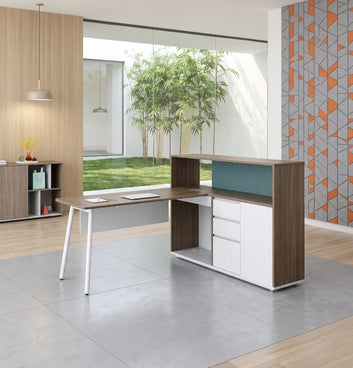 Nora Executive Desk with Casegood Storage Consumer KANO