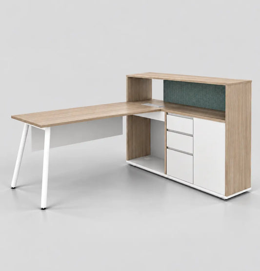 Nora Executive Desk with Casegood Storage Consumer KANO