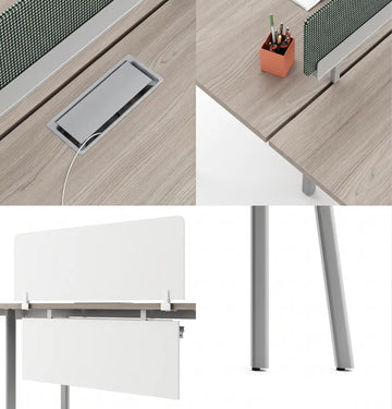 Nora Executive Linear Cluster of 2 with Casegood Storage Consumer KANO
