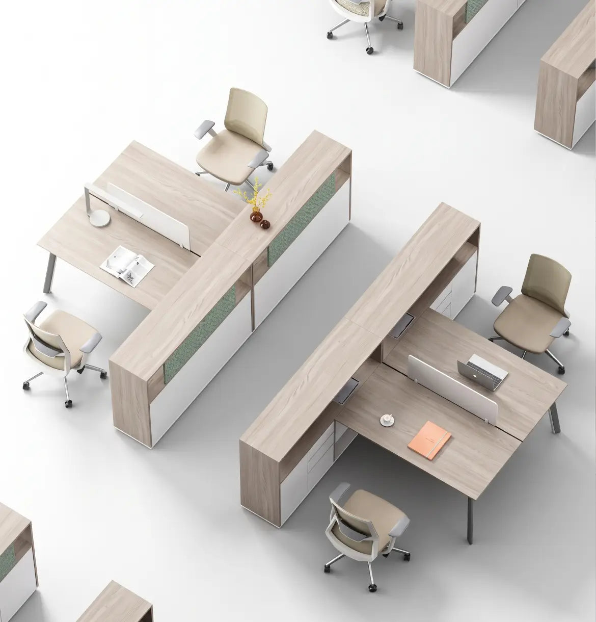 Nora Executive Desk with Casegood Storage Consumer KANO