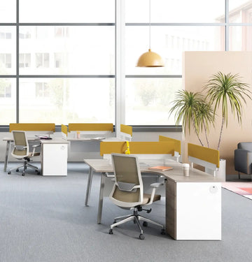 Nora L-Shaped Desk with Pedestal Consumer KANO