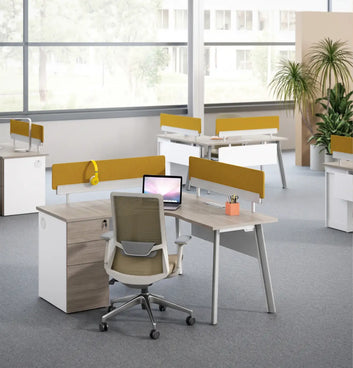 Nora L-Shaped Desk with Pedestal Consumer KANO