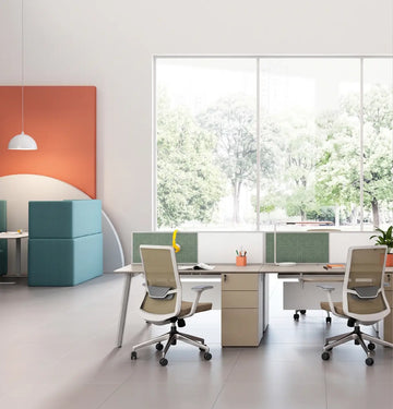 Nora Straight Desk with Fixed 3D Pedestal Consumer KANO