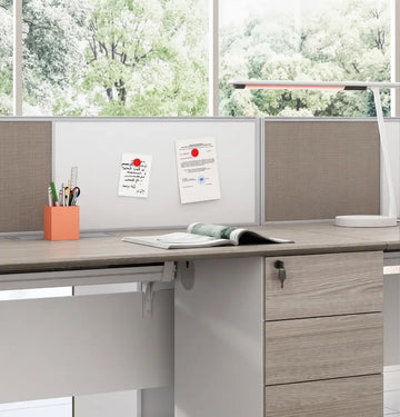 Nora Straight Desk with Fixed 3D Pedestal Consumer KANO
