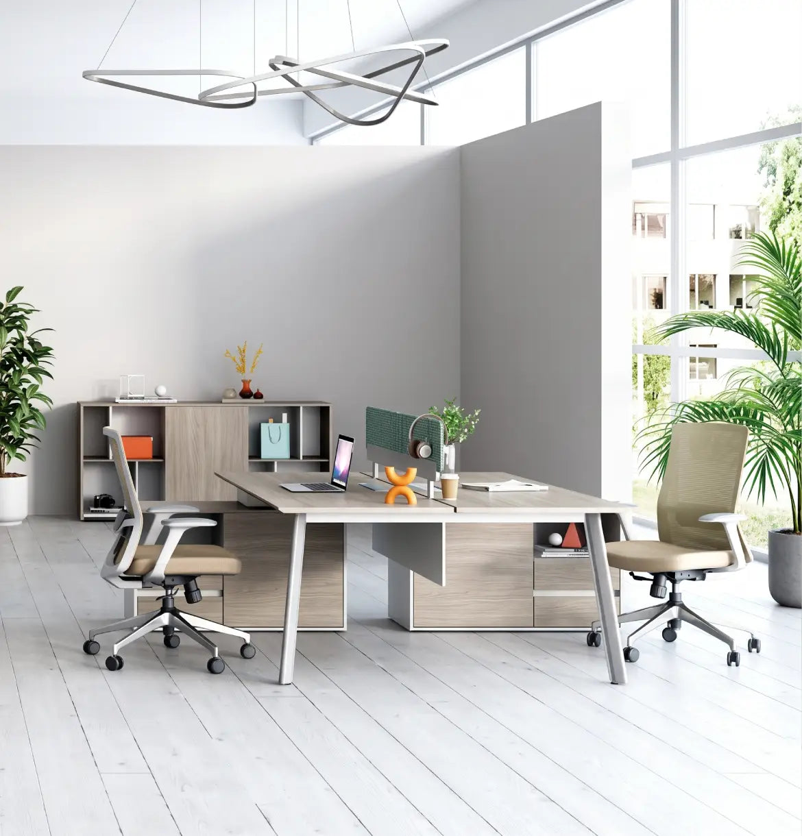 Nora Cluster of 2 with Small Credenza Return Consumer KANO