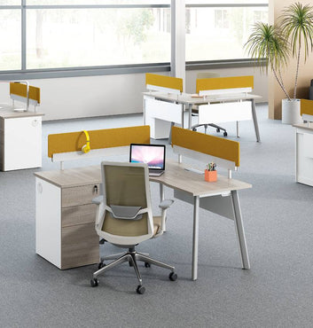 Nora L-Shaped Desk with Pedestal Consumer KANO   