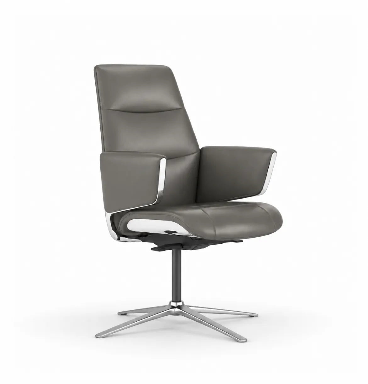 Normann Lounge / Visitor Consumer KANO Genuine Leather Grey 8-10 Weeks