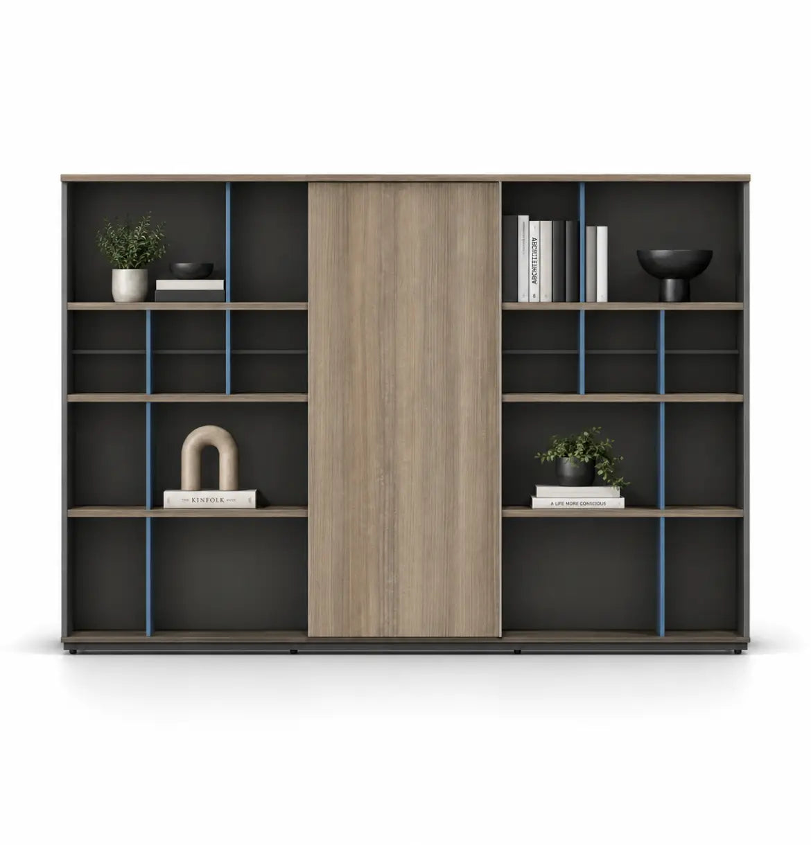 Norway Executive Wall Cabinet Consumer KANO CF09 Log Walnut 2200 8-10 Weeks