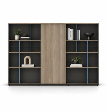 Norway Executive Wall Cabinet Consumer KANO CF09 Log Walnut 2200 8-10 Weeks