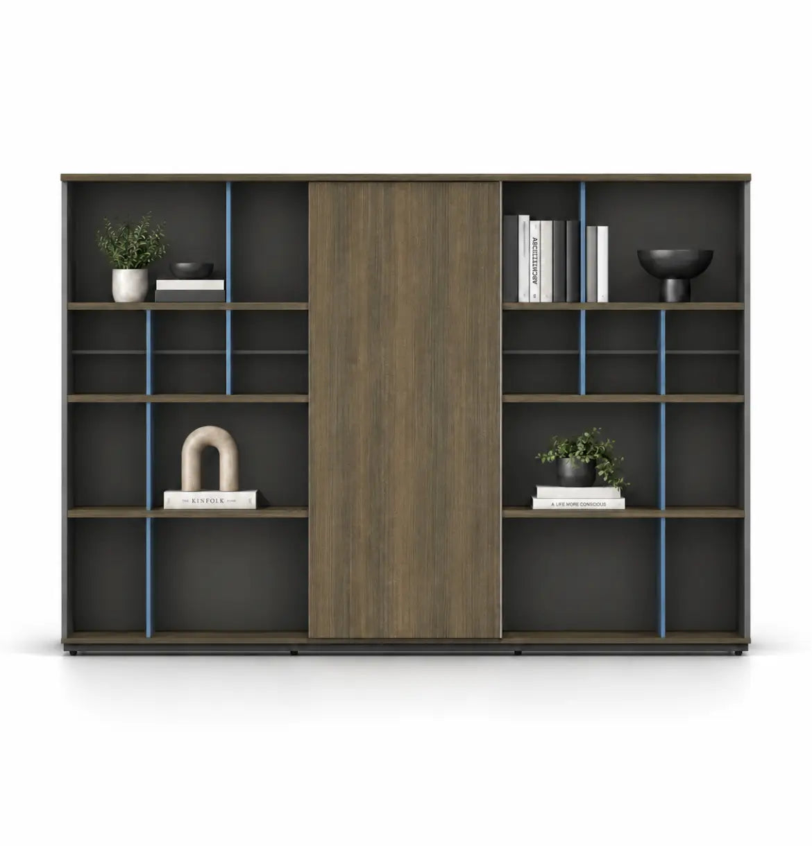 Norway Executive Wall Cabinet Consumer KANO CF12 Coffee Walnut 2200 8-10 Weeks