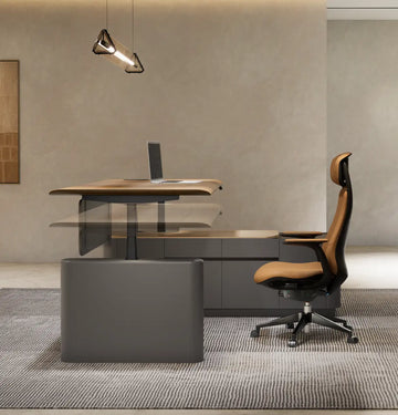 Optima Height Adjustable Executive Desk Consumer BAFCO
