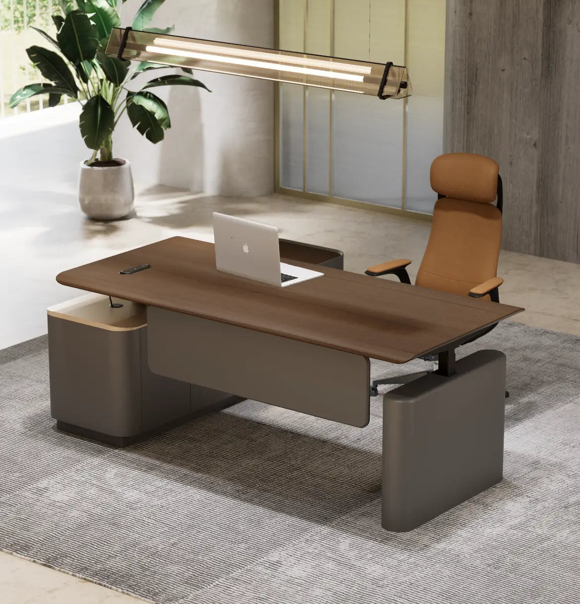 Optima Height Adjustable Executive Desk Consumer BAFCO