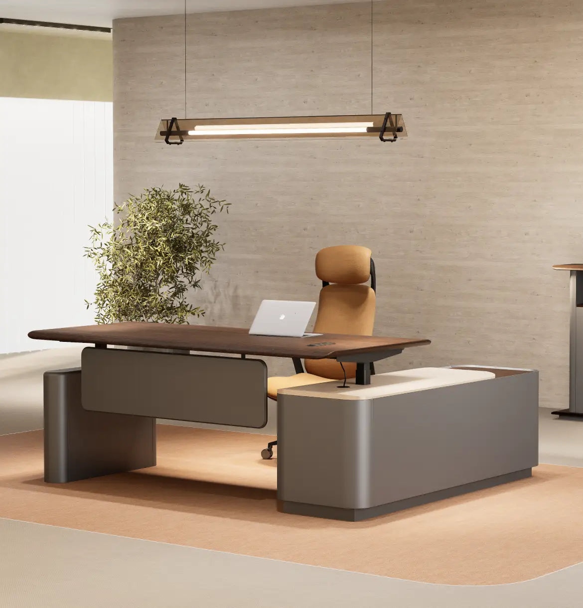 Optima Height Adjustable Executive Desk Consumer BAFCO