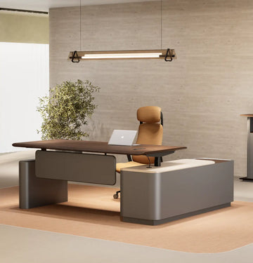 Optima Height Adjustable Executive Desk Consumer BAFCO