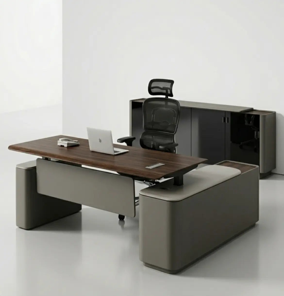 Optima Height Adjustable Executive Desk Consumer BAFCO