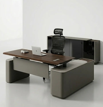 Optima Height Adjustable Executive Desk Consumer BAFCO