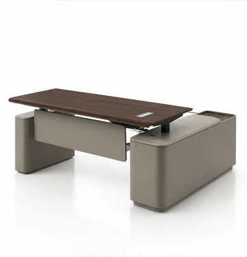 Optima Height Adjustable Executive Desk Consumer BAFCO Grey 1800 2-5 Working Days