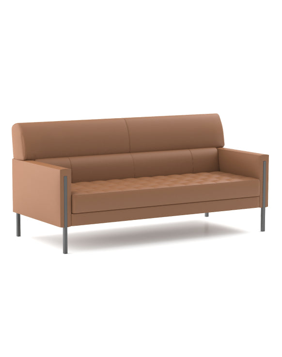 Summerlin 3-Seater Sofa Consumer KANO Tan Genuine Leather 8-10 Weeks