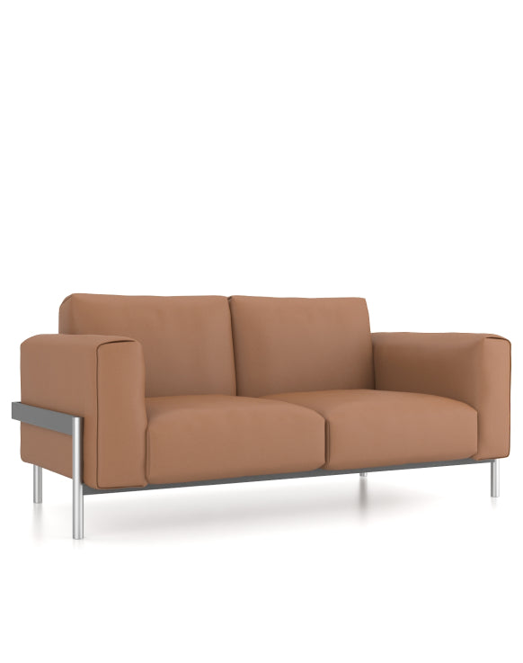 Dense 2-Seater Sofa Consumer KANO Tan Vegan Leather 8-10 Weeks